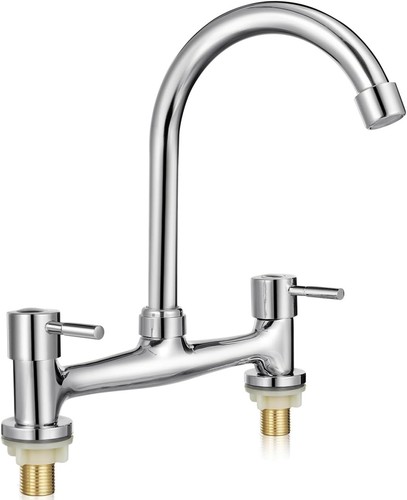 Kitchen sink tap dual lever - kitchen,
