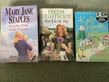 Women's Assorted Fiction Books- 2 Hardbacks and 1 Paperback- Contains 4 Stories 