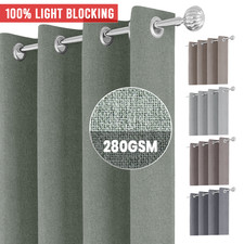 100 linen blackout curtains - linen,