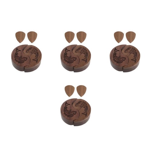 4pcs wood guitar - wood, case