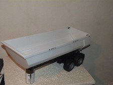 1/14 SCALE 2-AXLE HALFPIPE TIPPER TRAILER (UNFINISHED PROJECT)     TAMIYA/BRUDER