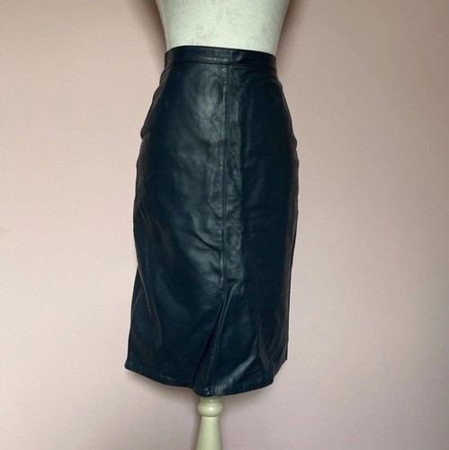 Vintage skirt real leather - vintage,