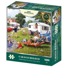 Caravan Holiday 1000 Piece Jigsaw Puzzle Kevin Walsh Nostalgia