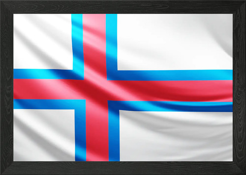Faroe islands flag realistic - islands, flag,
