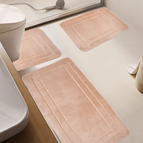 3pcs bath mat set - 3pcs, non