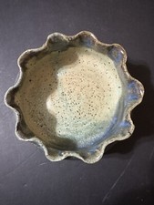 Studio Art Pottery Wavy Bowl