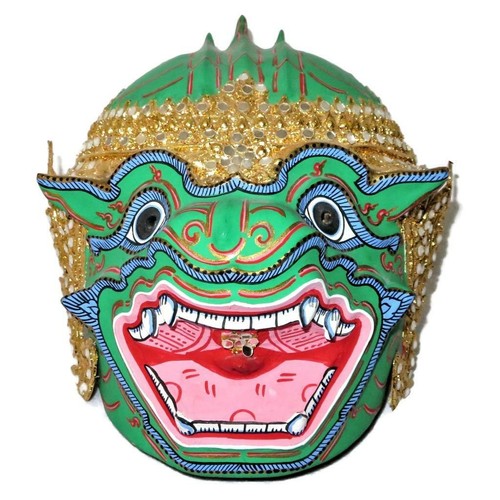 Thai hanuman mask - green, monkey