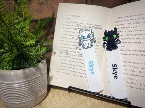 Dragon inspired bookmarks - 3d,