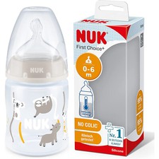 Nuk Bottle 0-6 m Unisex Baby Safari Animal Anti Colic Temperature Control 150ml