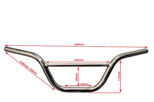 Chrome handlebars for royal - chrome,