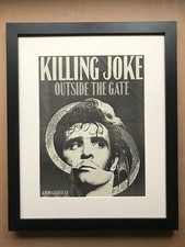 KILLING JOKE OUTSIDE THE GATE (FRAMED) POSTER SIZED original music press advert 