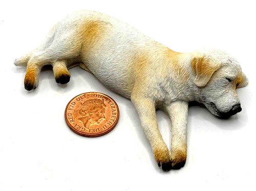 Dolls house sleeping labrador - sleeping,