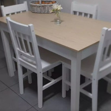 Large dining table rustic - dining, 4/6