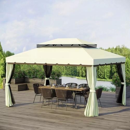 6m aluminium gazebo - 3.6m,