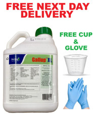 GALLUP XL 5L PROFESSIONAL STRENGTH GLYPHOSATE 360g/L WEEDKILL+CUP & GLOVE BARCLA