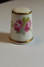 Vintage 1970s Handpainted Signed Judy Oram Royal Worcester Thimble