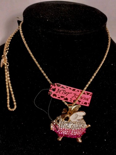 Betsey johnson pink white - betsey,