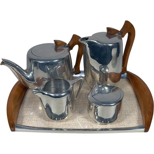 Vintage picquot ware tea set - ware,