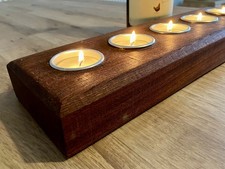 Handmade hardwood tea light