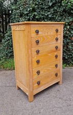 LIMED OAK CHEST OF DRAWERS