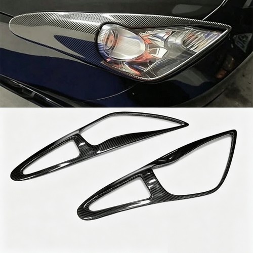 Carbon fiber headlight cover - carbon,