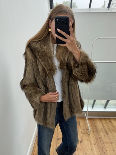 Vintage raccoon fur - raccoon,