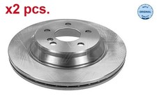 X2 PCS REAR BRAKE DISC ROTOS X2 PCS SET 015 523 0035 MEYLE I