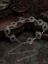 Women Metal Chain Waist Belt for Dress Blazer Punk Body Chain Waist Chain Decor