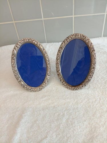 Pair solid silver photo - of,