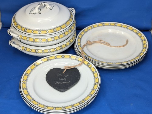 Art deco tureen - deco, plate