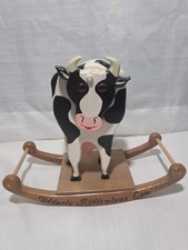 Vintage Handmade Rocking Cow