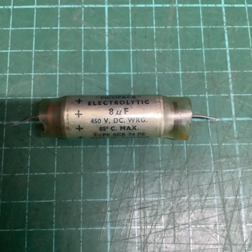 Tcc picopack 8uf 450v vintage - tcc,