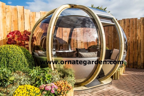 Oval house garden pod building - pod,