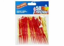 50 Coloured Plastic Cocktail