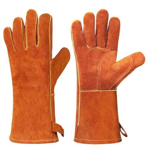 Leather bbq gloves xndryan 14 - leather,