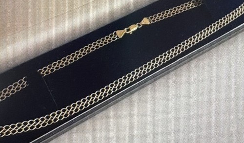 9ct yellow gold double row - 9ct,