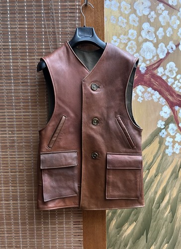 Vintage moss leather goods - moss,