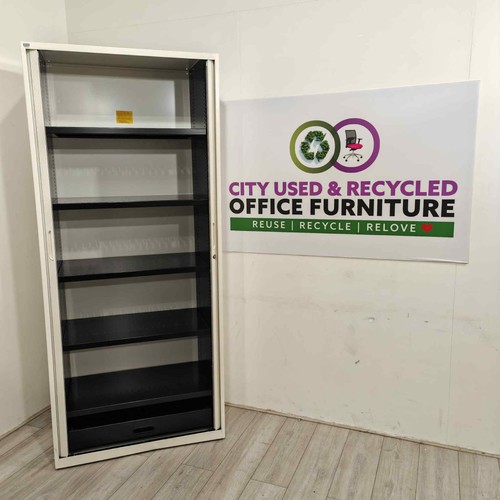 Tall office tambour cupboard - tall,