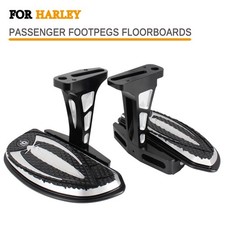 Black Rear Footboard Floorboard For Harley Touring 1993- Road Street Tri-Glide