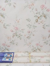 X2 90s Vintage CROWN Wallpaper Rolls Floral 80s Retro Flowers Cottagecore roses