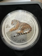 1 Kilo Lunar Series II 2010 Tiger Silver Coin