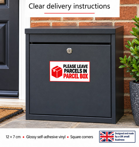Parcel box sticker - sticker, delivery