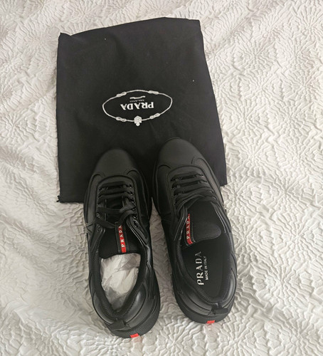 Prada men black low - prada, men's