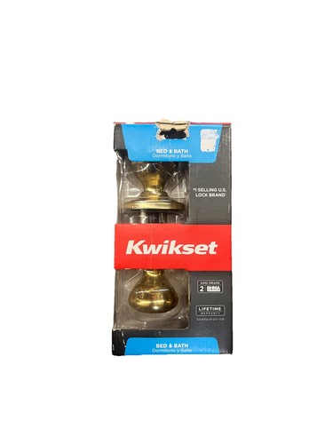 Kwikset polished brass privacy - kwikset,