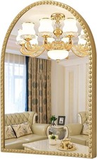 Large Arch Wall Mirror, Gold