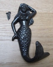 MERMAID -Ornate decorative fancy bedroom coat hook hanging hook