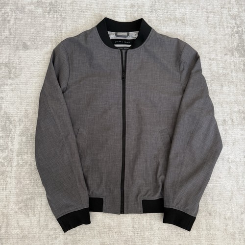 Zara man bomber jacket - man, gray
