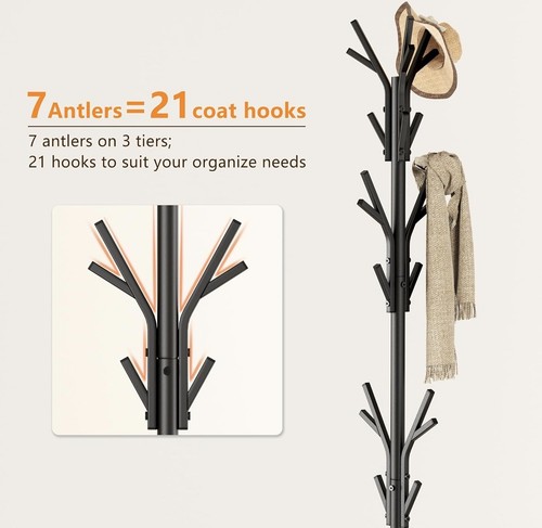 Homidec black coat stand with - coat,