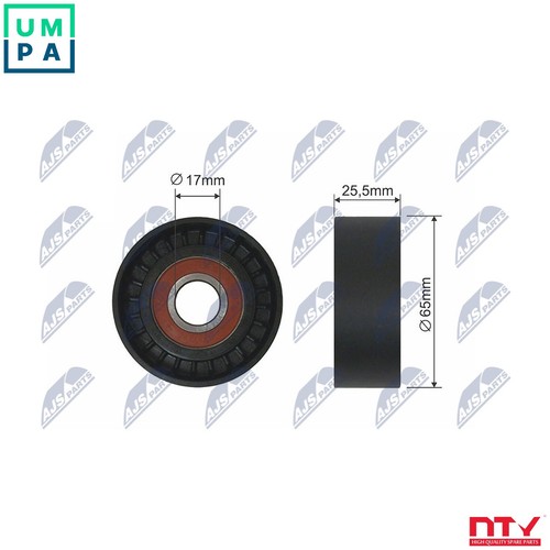 Tensioner pulley vribbed - pulley, belt
