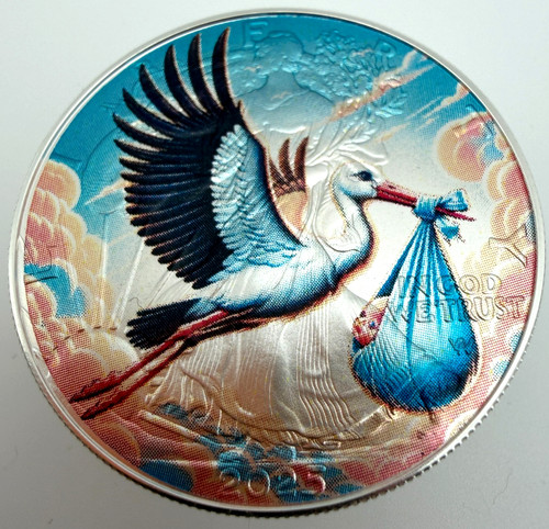 Stork baby shower gift - baby,